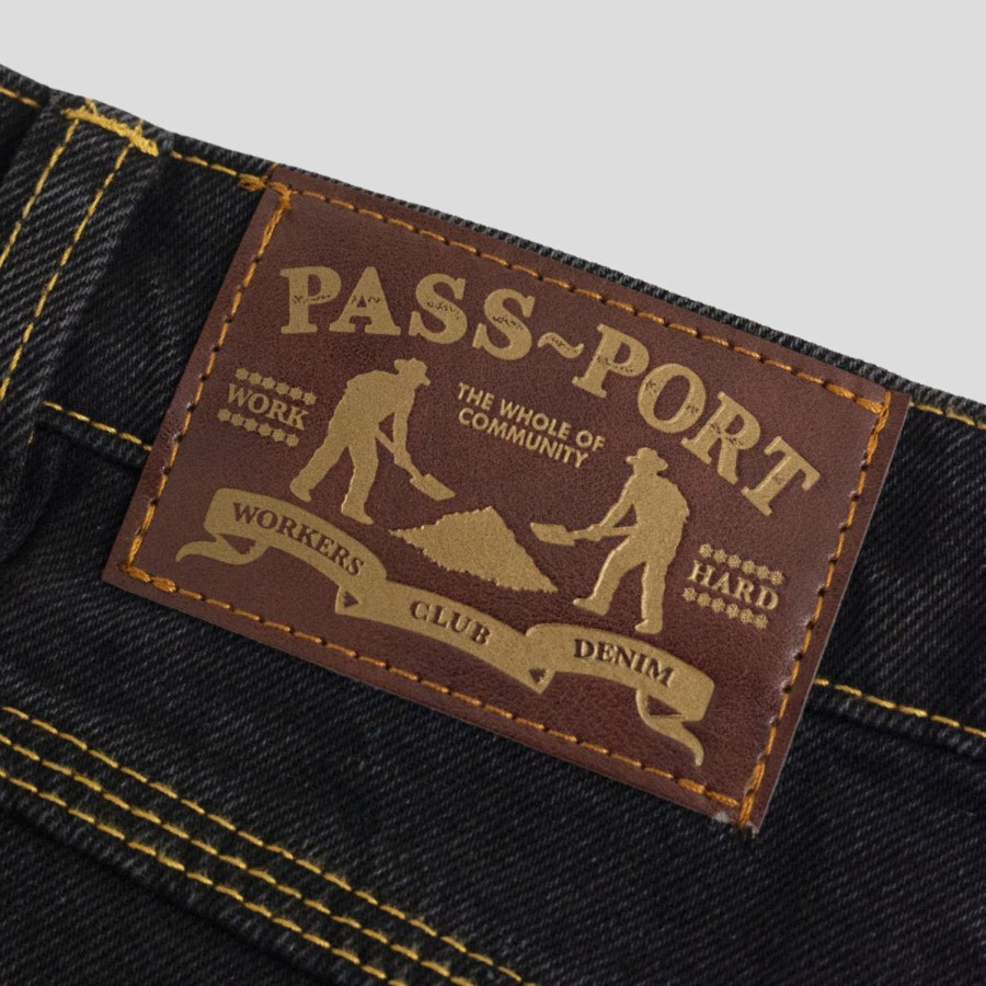 Pants PASS~PORT | Pass~Port Workers Club Denim Jean - Washed Black