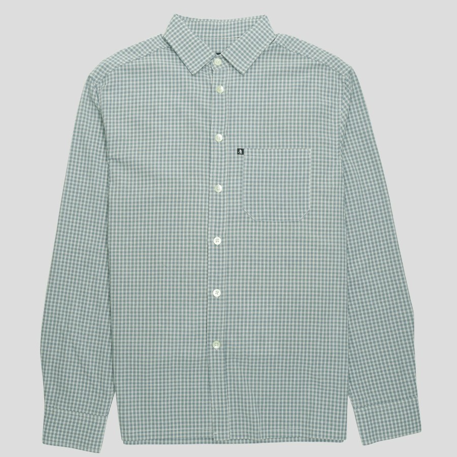 Shirts PASS~PORT | Pass~Port "Workers Check" L/S Shirt Teal