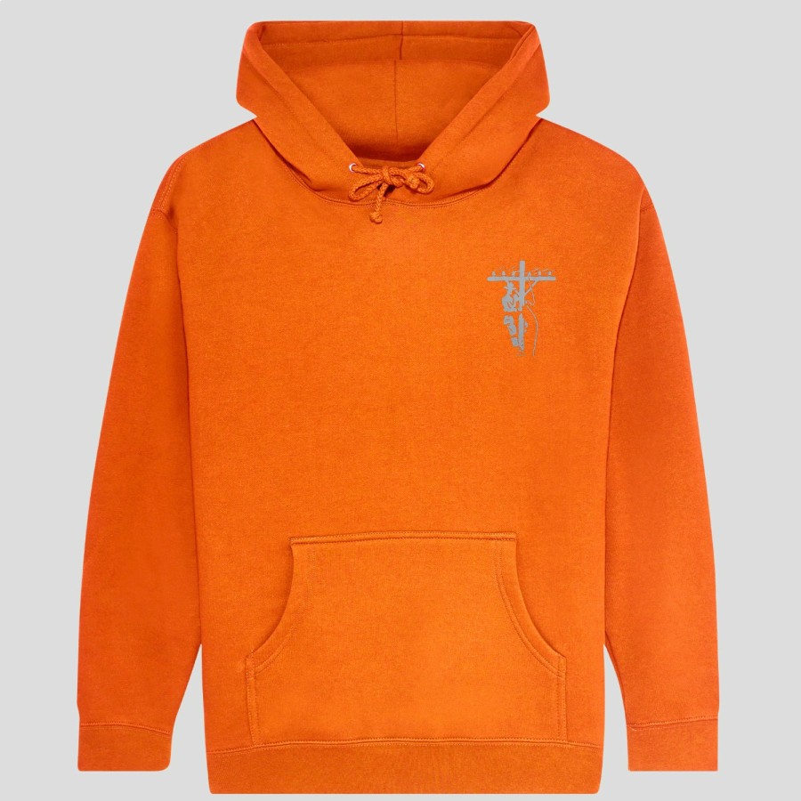 Fleece PASS~PORT | Pass~Port Line~Worx Hoodie - Safety Orange