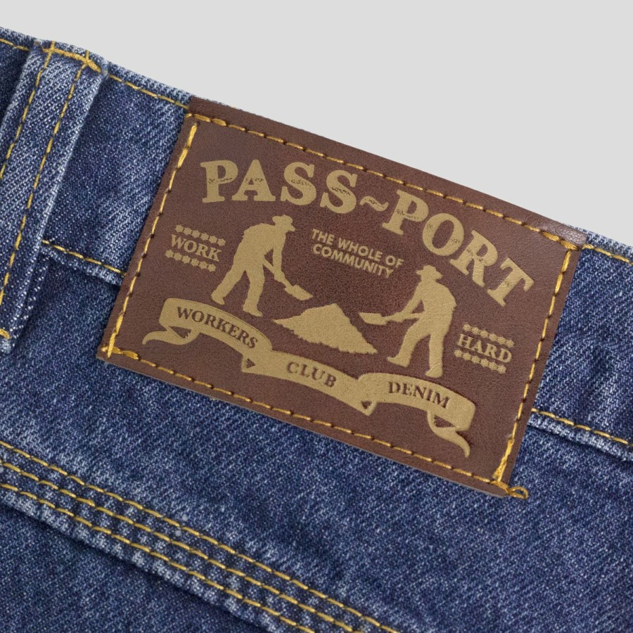 Pants PASS~PORT | Pass~Port Workers Club Denim Jean - Washed Dark Indigo