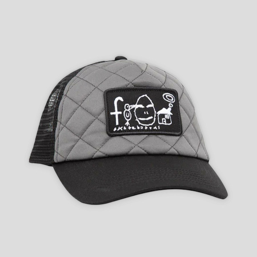 Headwear FROG | Frog Skateboards Home Sweet Egg Trucker Cap - Black