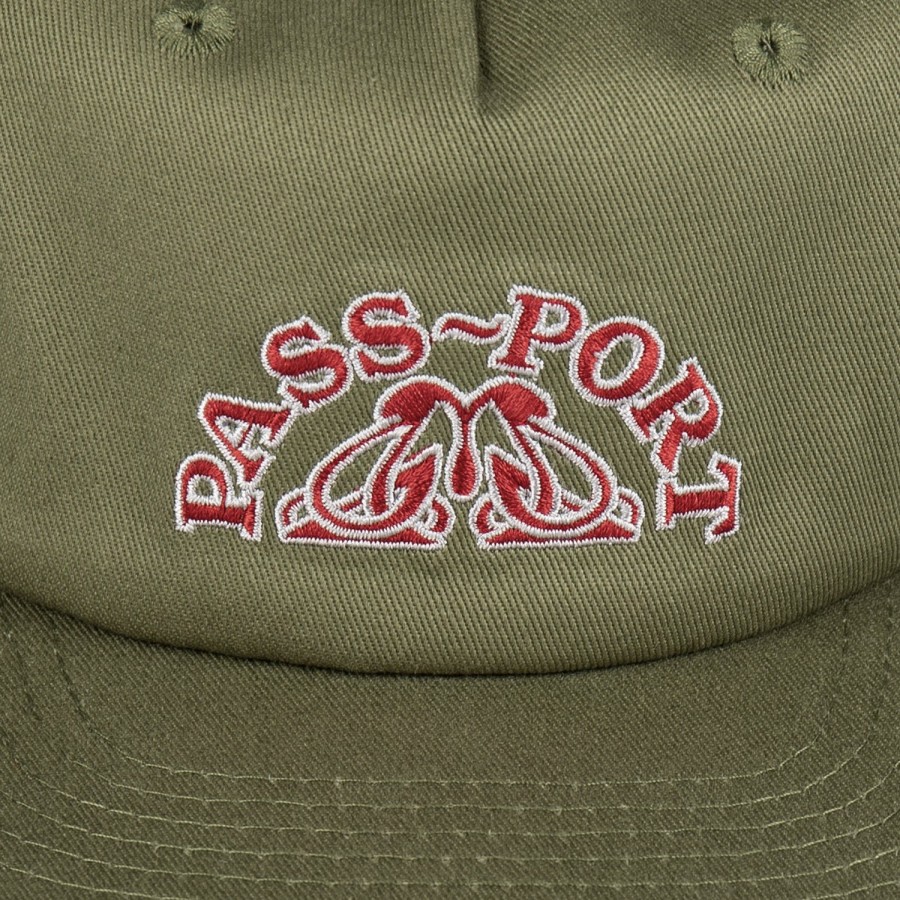 Headwear PASS~PORT | Pass~Port Crystal 5 Panel Cap - Olive