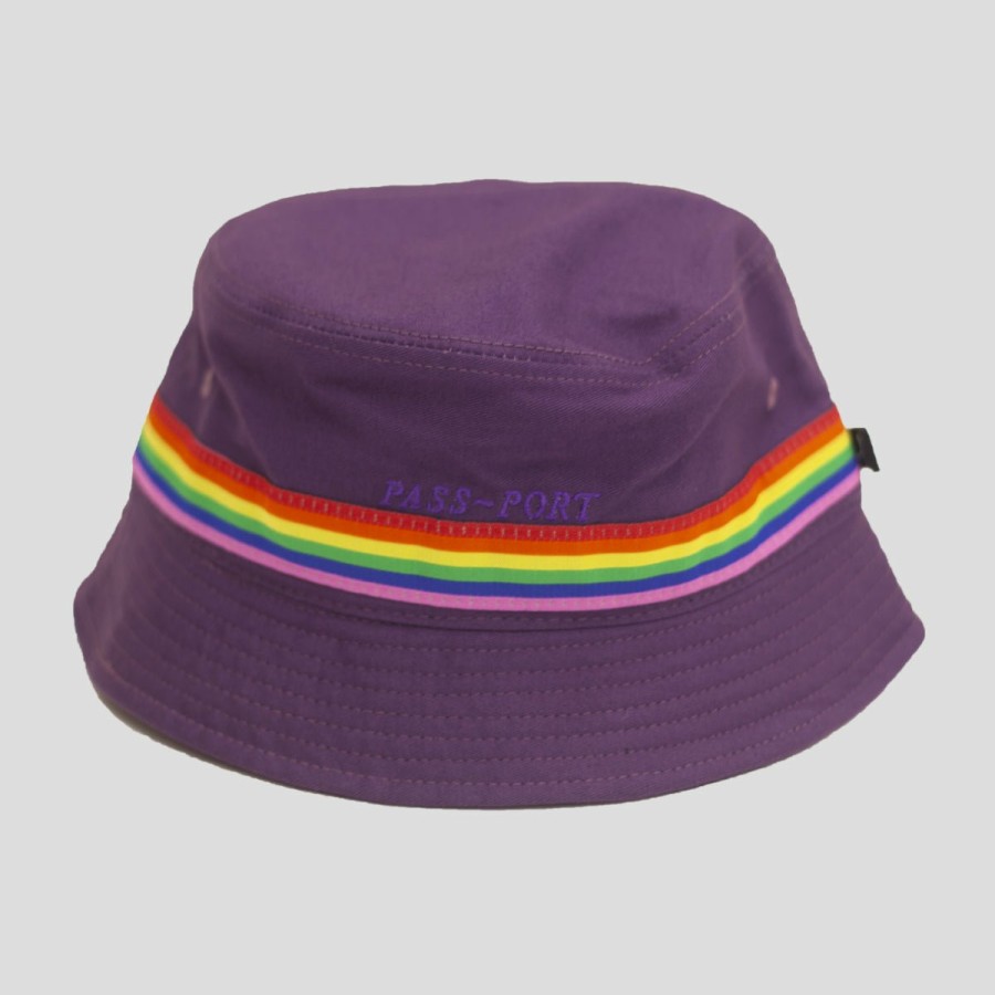 Headwear PASS~PORT | Pass~Port "Pride" Ribbon Canvas Bucket Cap Purple