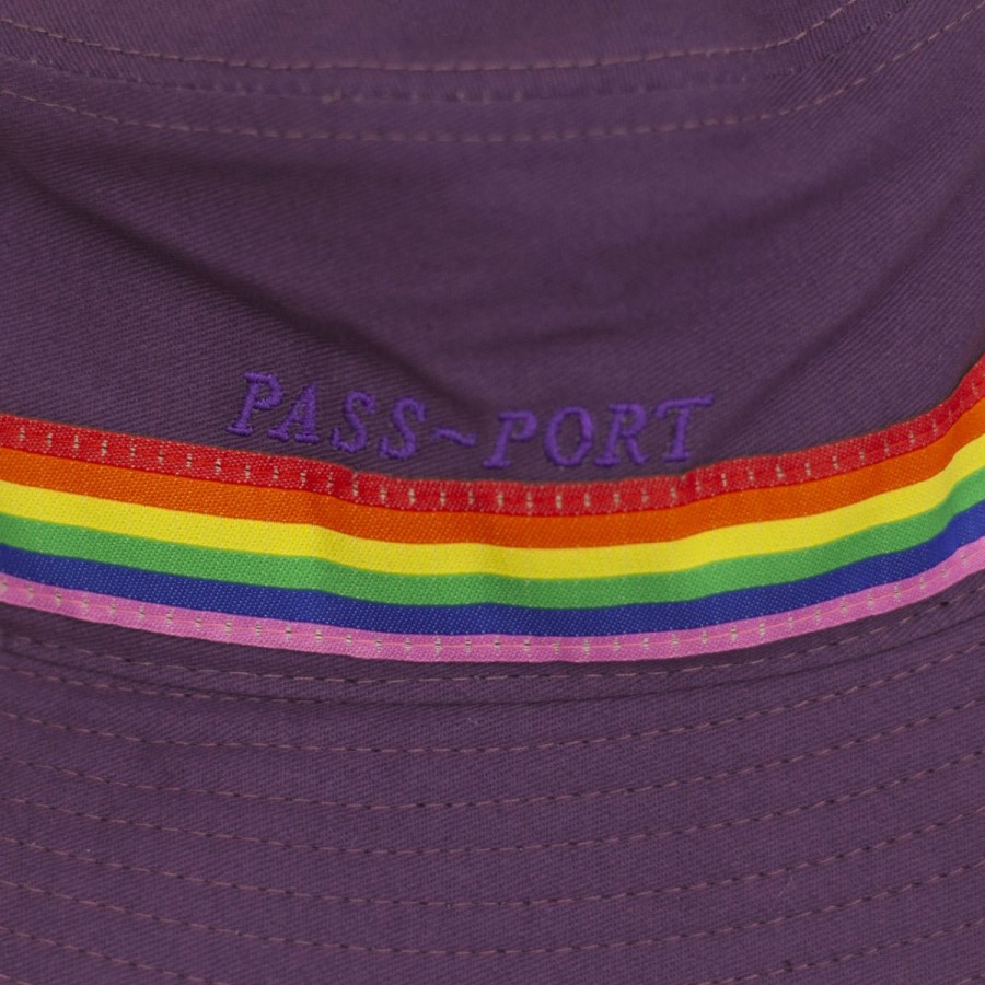 Headwear PASS~PORT | Pass~Port "Pride" Ribbon Canvas Bucket Cap Purple