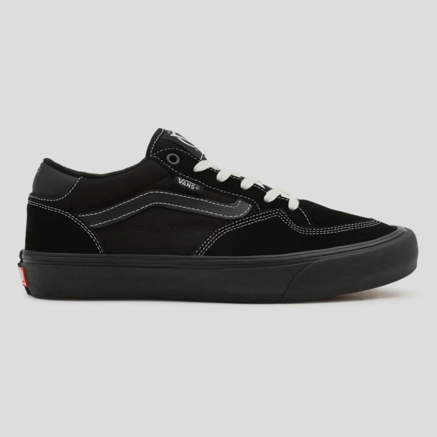 Footwear VANS | Vans Rowan Shoe - Black / Black / White