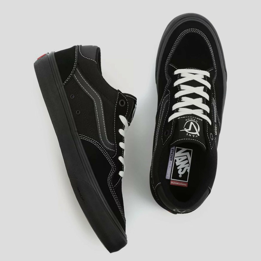 Footwear VANS | Vans Rowan Shoe - Black / Black / White