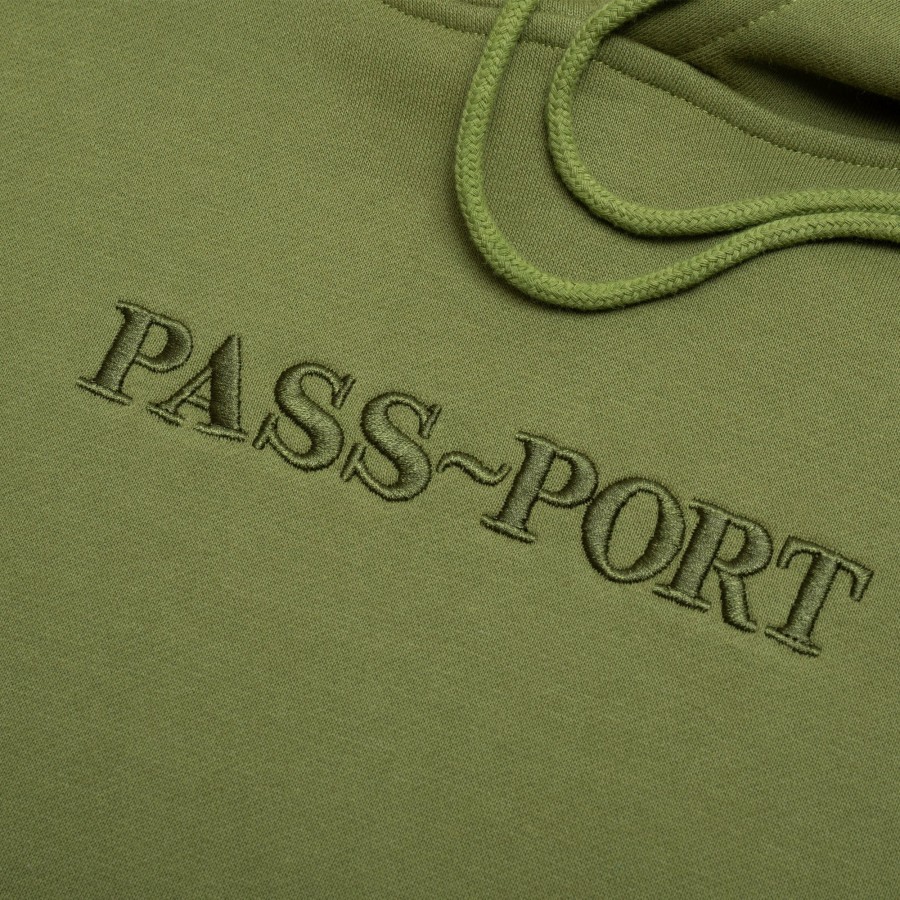 Fleece PASS~PORT | Pass~Port Official Contrast Organic Hoodie - Olive