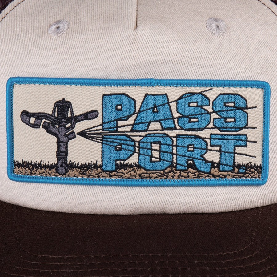 Headwear PASS~PORT | Pass~Port Water Restrictions Workers Trucker Cap - Chocolate / Off White