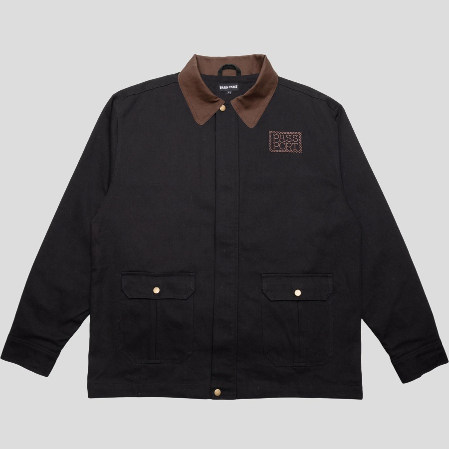 Jackets PASS~PORT | Pass~Port Invasive Logo Yard Jacket - Black