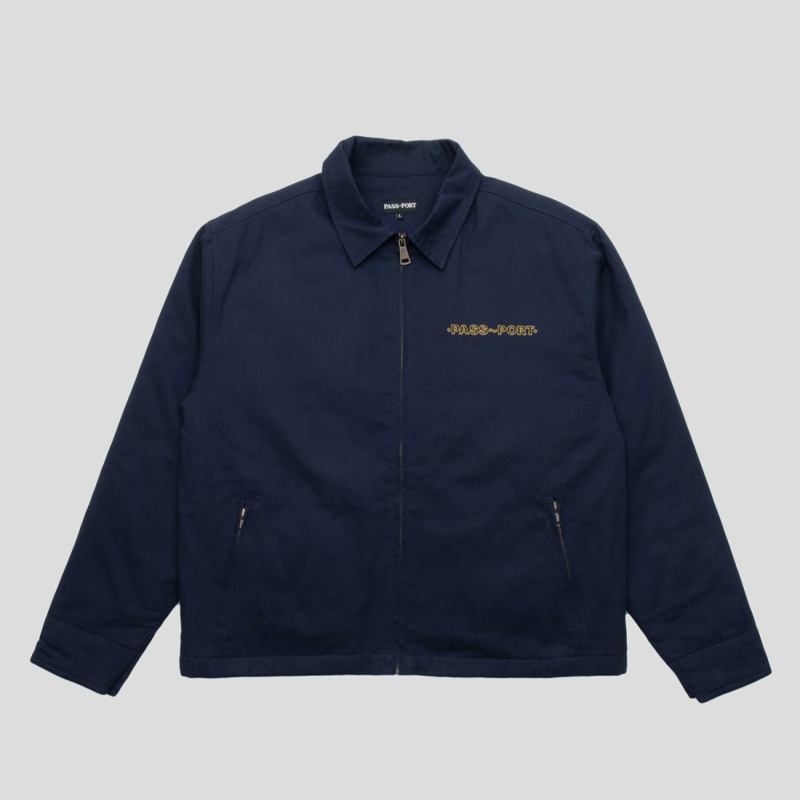 Jackets PASS~PORT | Pass~Port Emblem Applique Workers Jacket - Navy