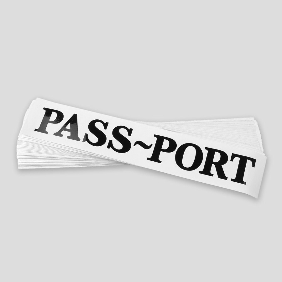 Accessories PASS~PORT | Pass~Port Official Die Cut Stickers Black