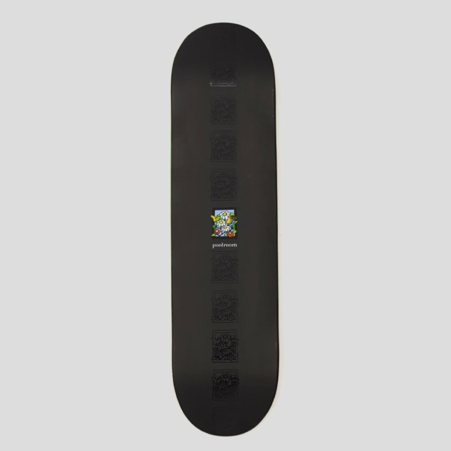 Decks POOLROOM | Poolroom "In Bloom" Deck Black 8.1"