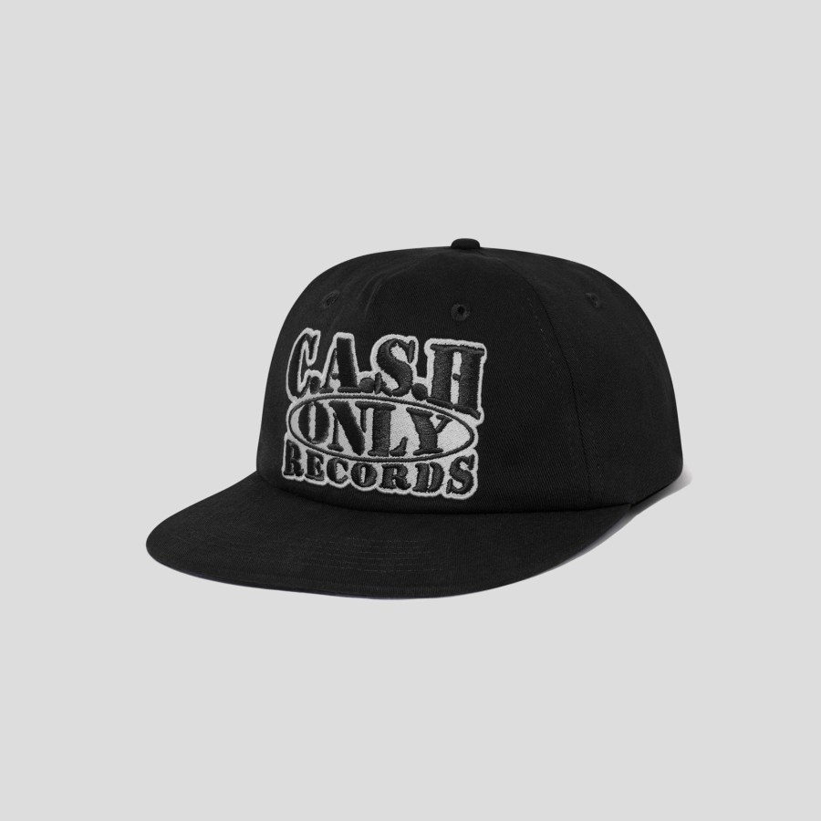 Headwear Cash Only | Cash Only Records 5 Panel Cap - Black