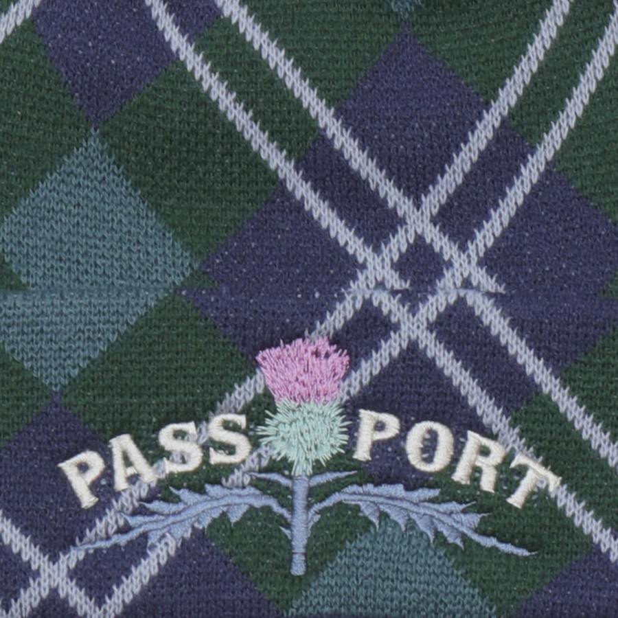 Headwear PASS~PORT | Pass~Port Thistle Beanie - Green Tartan