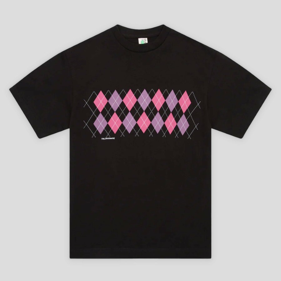 Tees FROG | Frog Skateboards Total Argyle Tee - Black