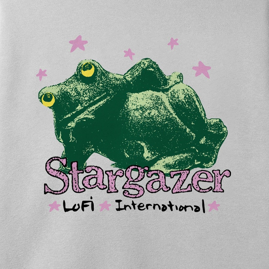 Fleece LO-FI | Lo-Fi Stargazer Crewneck Sweatshirt - Cement