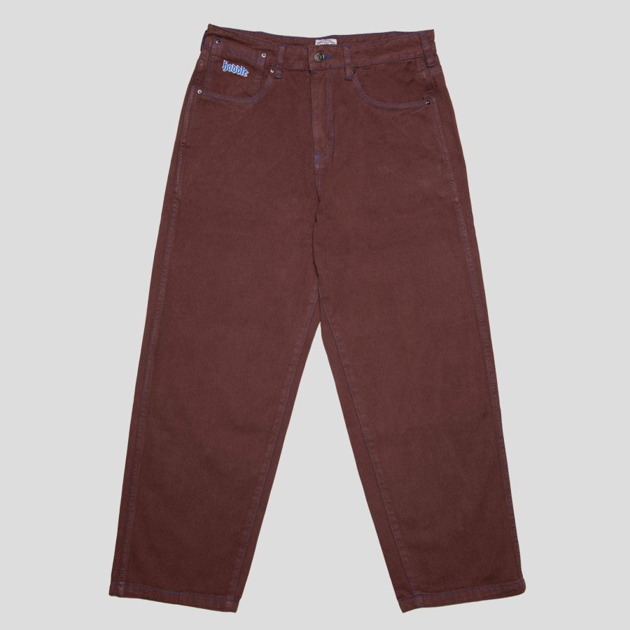 Pants HODDLE | Hoddle 12 Ounce Denim Ranger Jean - Brown / Blue Stitch