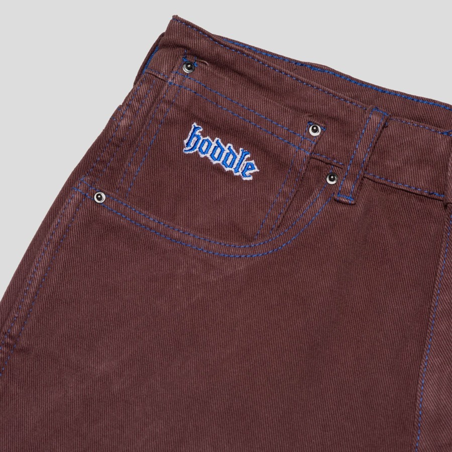 Pants HODDLE | Hoddle 12 Ounce Denim Ranger Jean - Brown / Blue Stitch