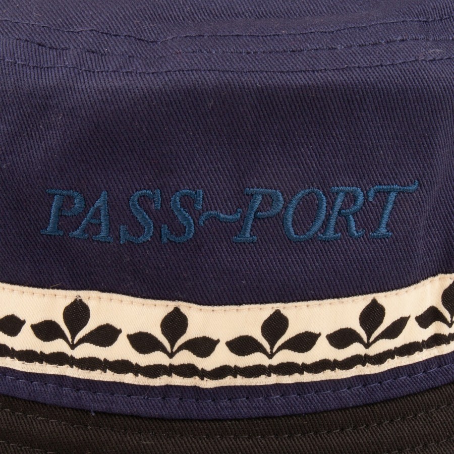 Headwear PASS~PORT | Pass~Port "Ornate Ribbon" Bucket Hat Navy