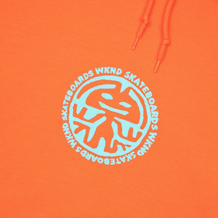 Fleece WKND | Wknd Emblem Hoodie - Orange