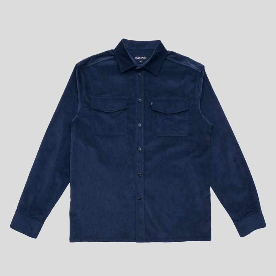 Shirts PASS~PORT | Pass~Port Micro Cord Workers Shirt - Navy