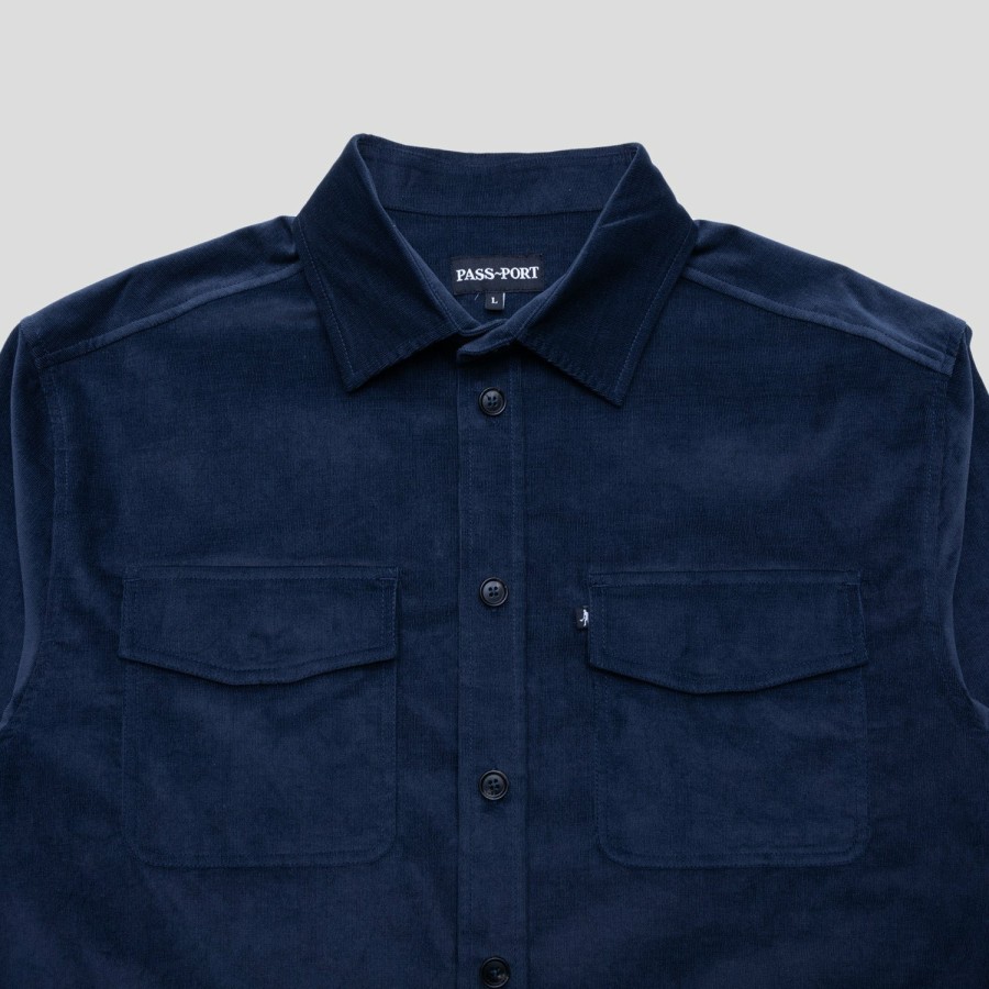 Shirts PASS~PORT | Pass~Port Micro Cord Workers Shirt - Navy