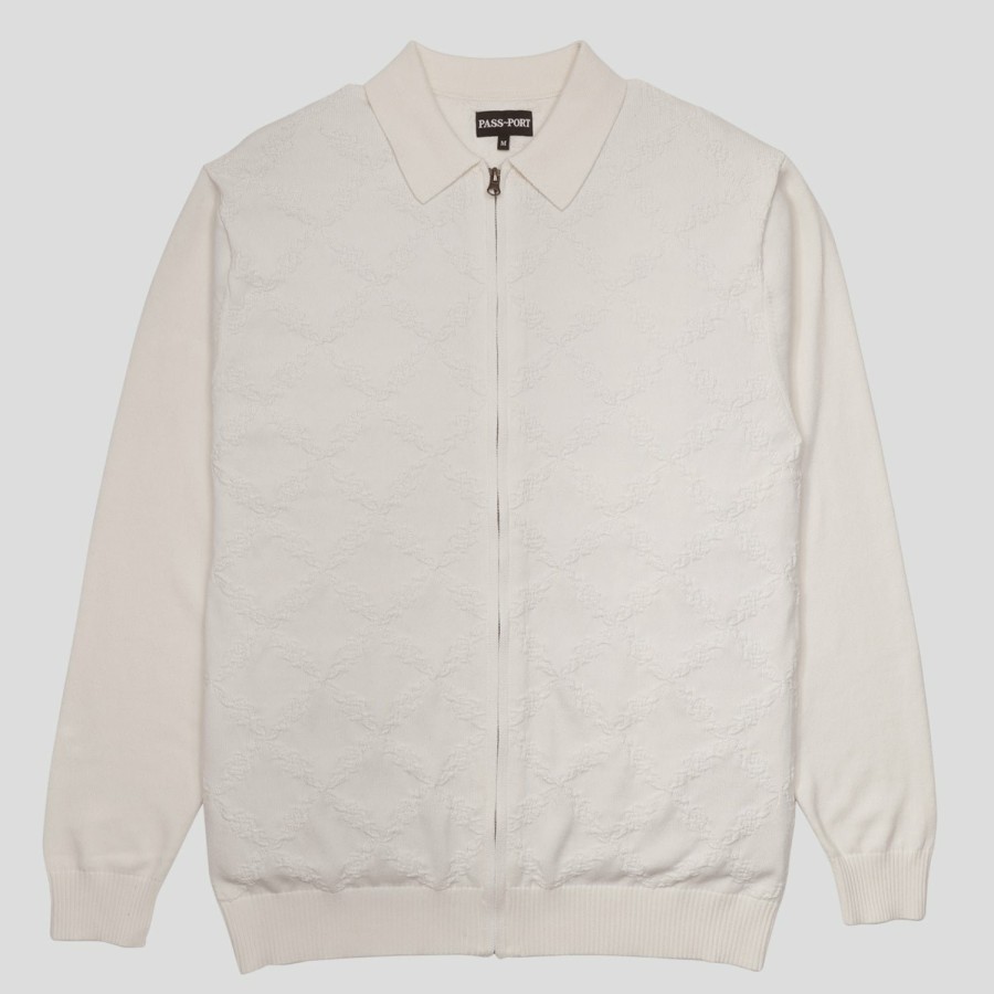 Shirts PASS~PORT | Pass~Port Brasco Zip Long Sleeve Knit - Cream