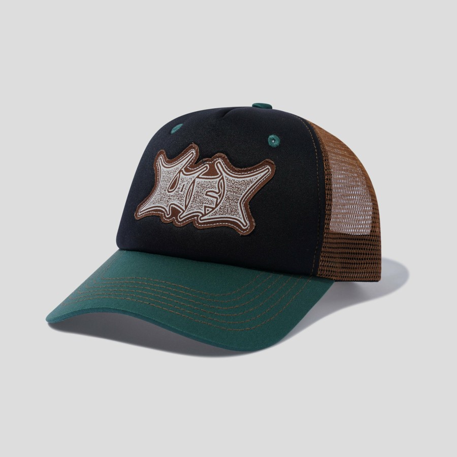 Headwear LO-FI | Lo-Fi Static Trucker Cap - Black / Green