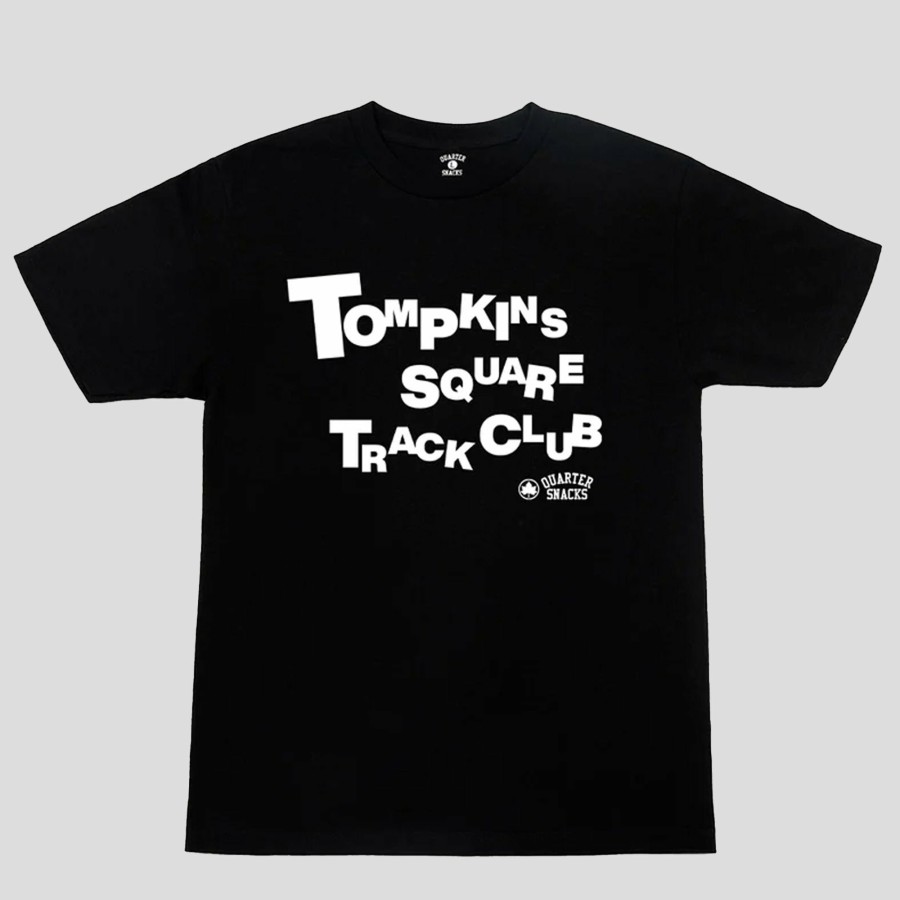 Tees Quartersnacks | Quartersnacks "2023 Track Club" Tee Black