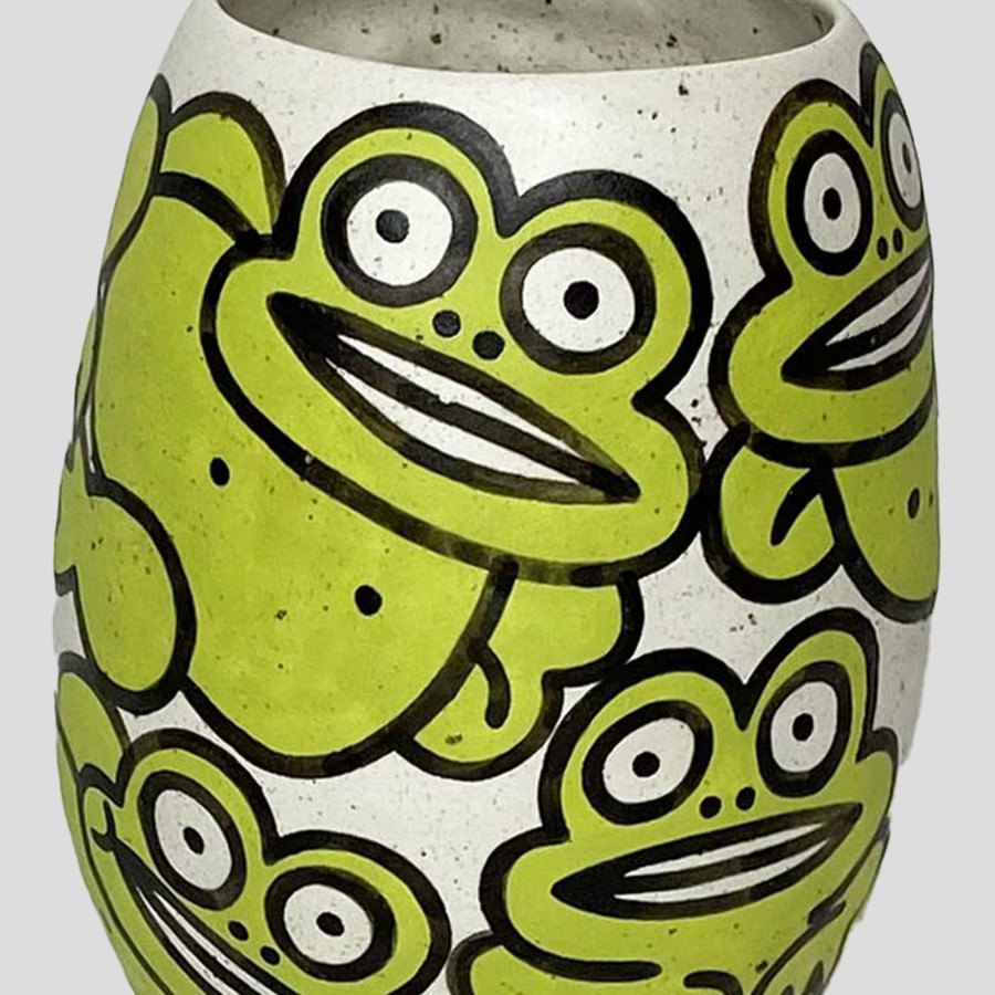 Accessories RITTLE | Rittle Frog Vase - Green / Black