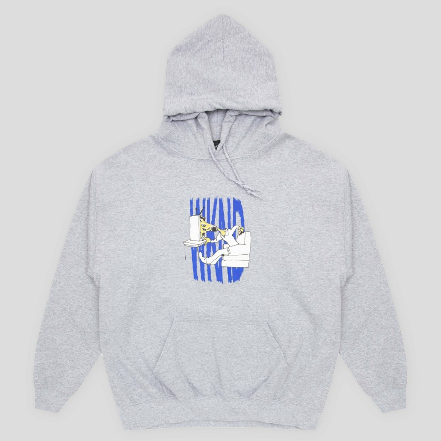 Fleece WKND | Wknd Channel 3 Hoodie - Heather Grey