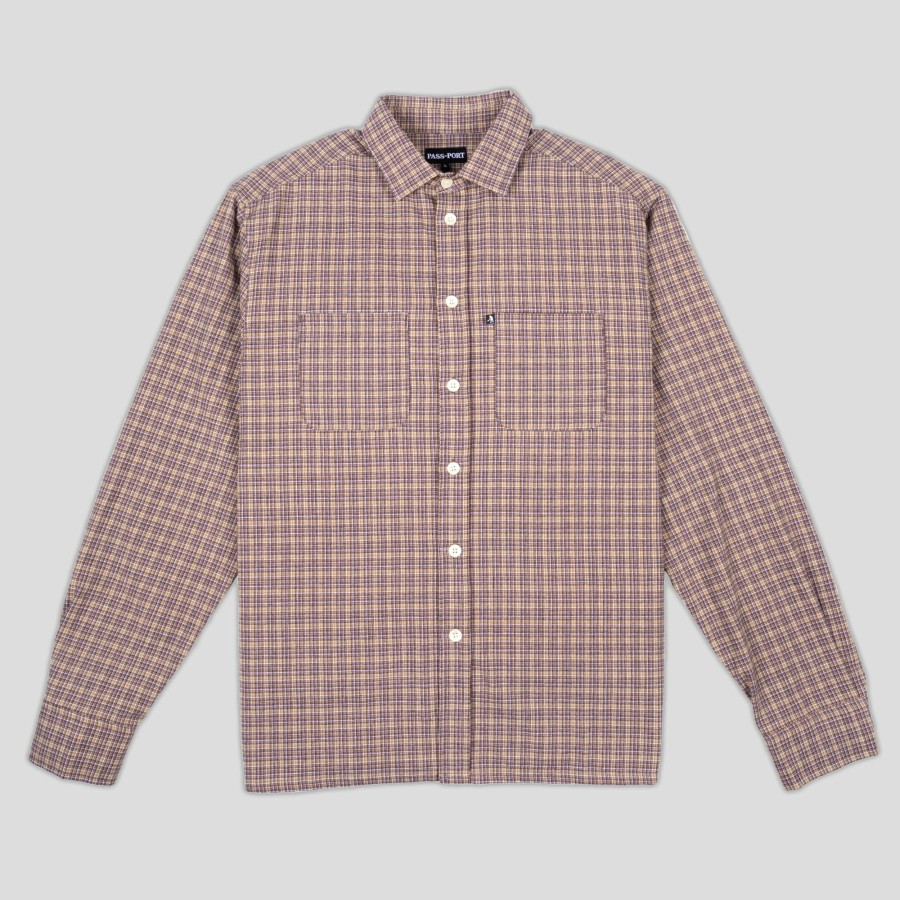 Shirts PASS~PORT | Pass~Port Workers Check Long-Sleeve Shirt - Honeycomb