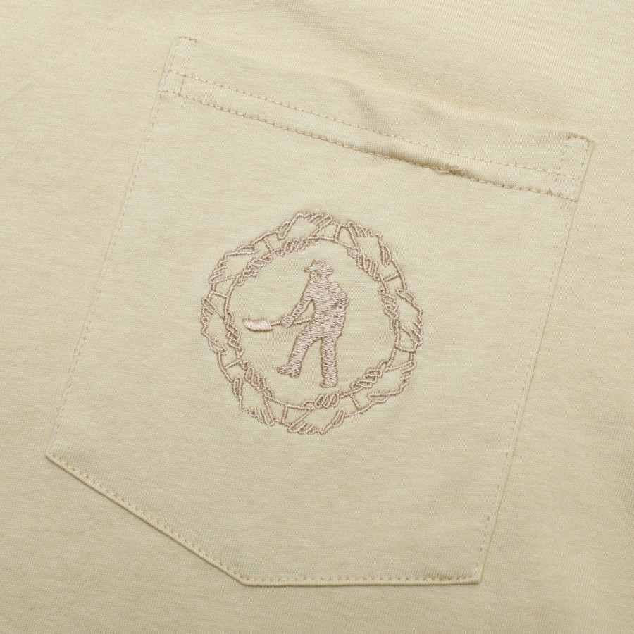 Tees PASS~PORT | Pass~Port Organic Embroidery Pocket Tee - Sand