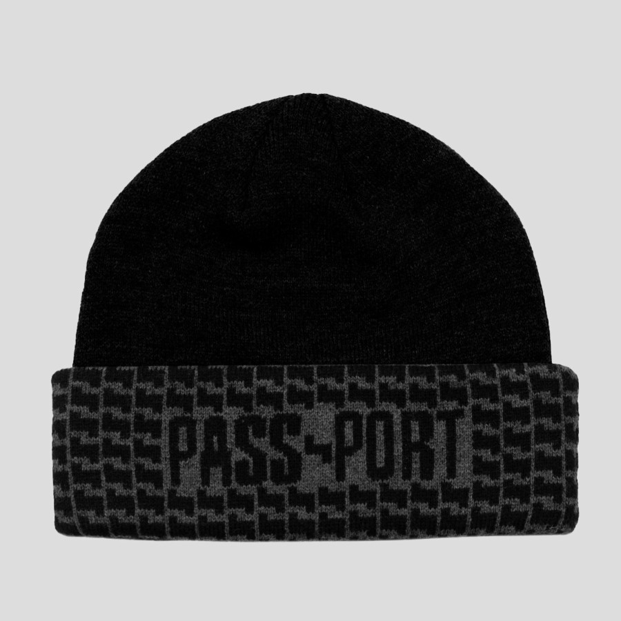 Headwear PASS~PORT | Pass~Port Drain Beanie - Black / Steel