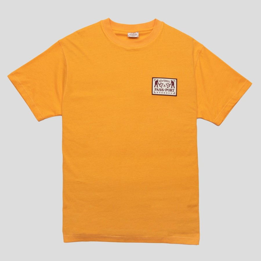 Tees PASS~PORT | Pass~Port & Evisen Logo Lock~Up Tee - Orange Sherbet