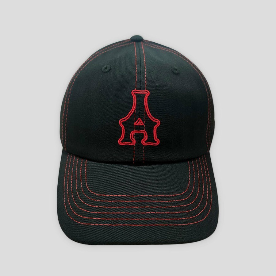 Headwear Arcade | Arcade Twill Contrast A Cap - Black / Red