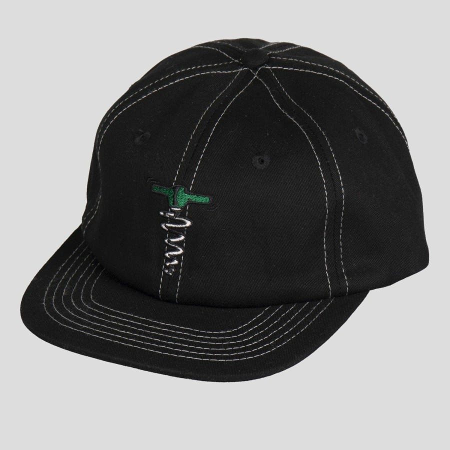 Headwear PASS~PORT | Pass~Port Corkscrew 5 Panel Cap - Black