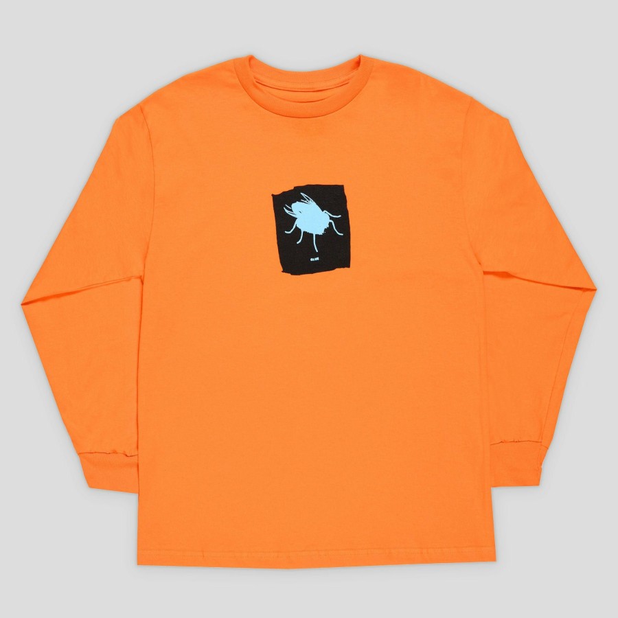 Tees Glue | Glue Skateboards The Fly Long-Sleeve - Orange