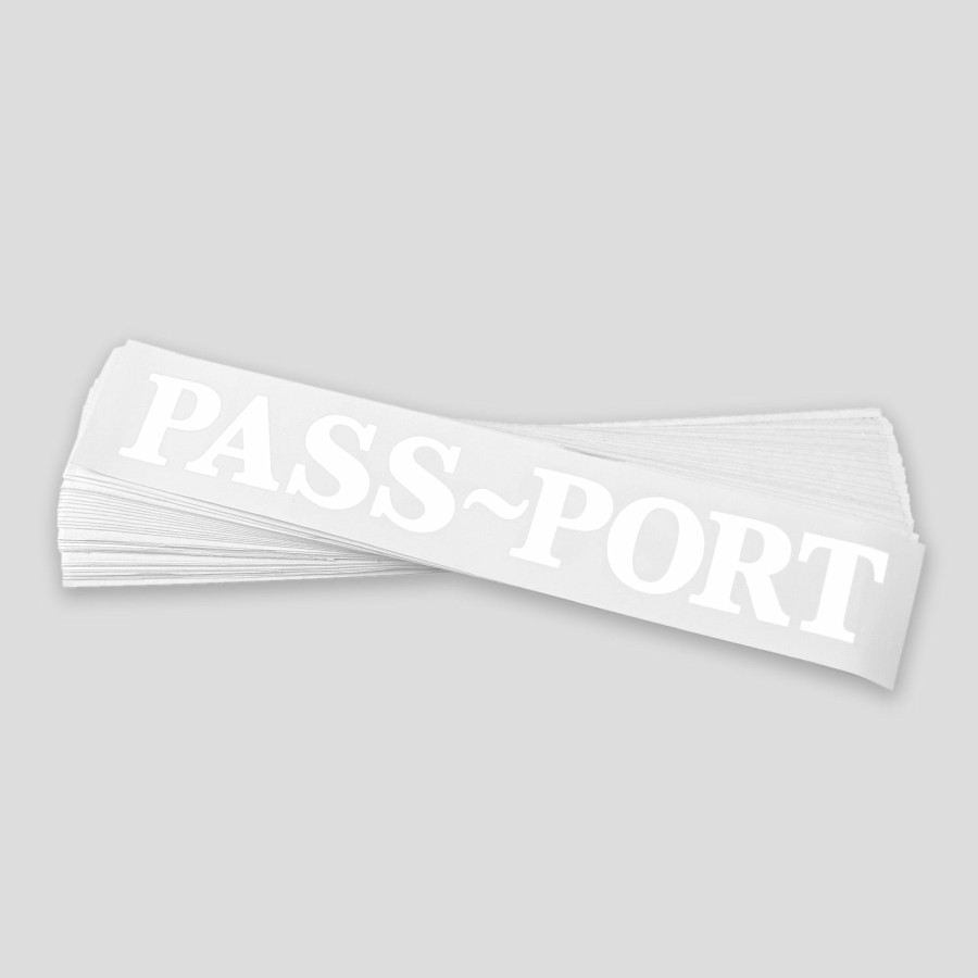 Accessories PASS~PORT | Pass~Port Official Die Cut Sticker White