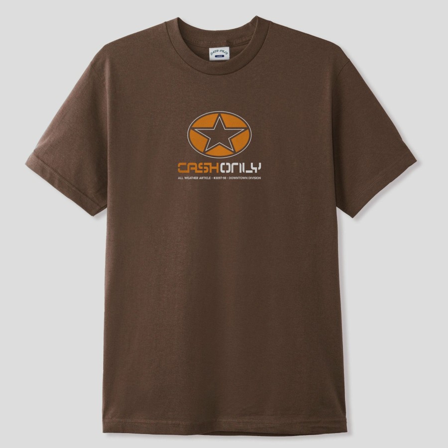 Tees Cash Only | Cash Only All Weather Tee - Brown