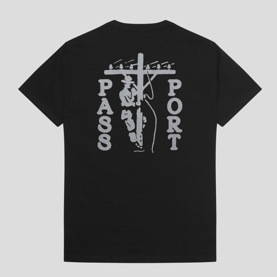 Tees PASS~PORT | Pass~Port Line~Worx Pocket Tee - Black