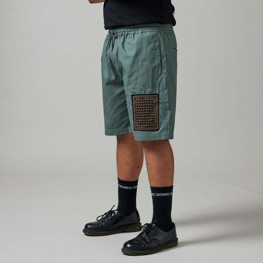 Shorts PASS~PORT | Pass~Port Drain Ripstop Casual Short - Sage