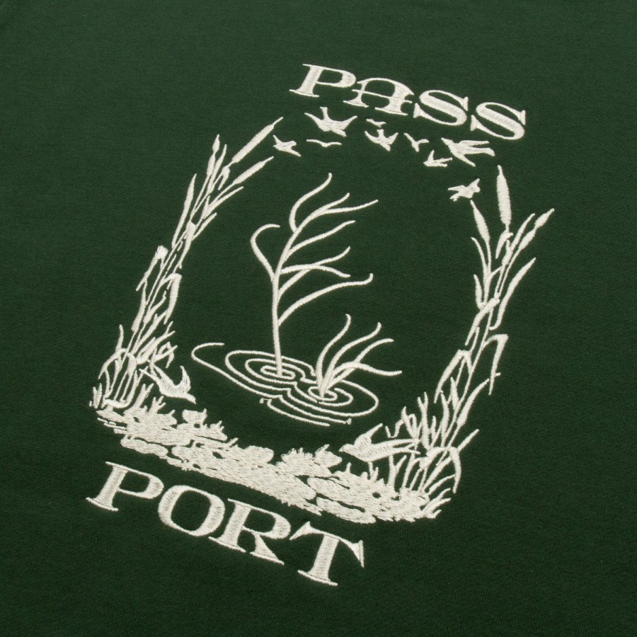 Fleece PASS~PORT | Pass~Port Everglade Embroidery Sweater - Forest Green