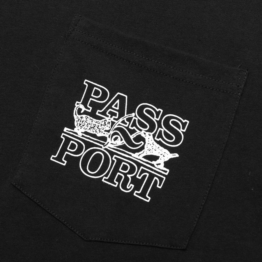 Tees PASS~PORT | Pass~Port Trinkets Pocket Long-Sleeve Tee - Black