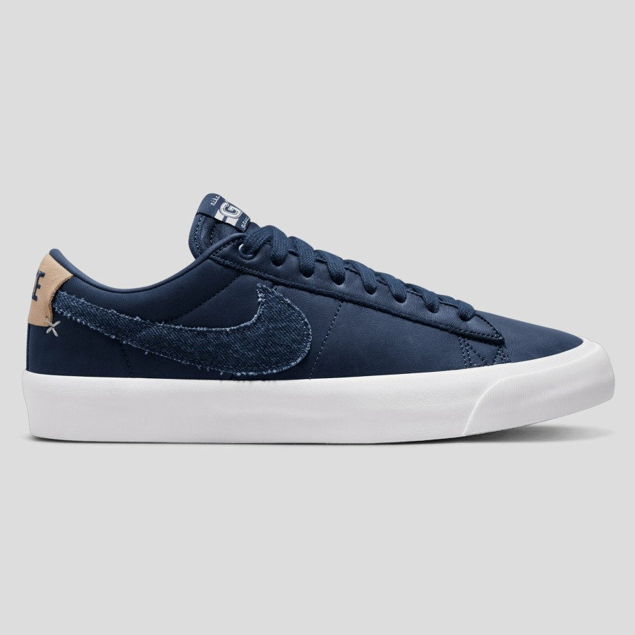 Footwear Nike SB | Nike Sb "Blazer Low Pro Gt Prm" Shoes Midnight Navy