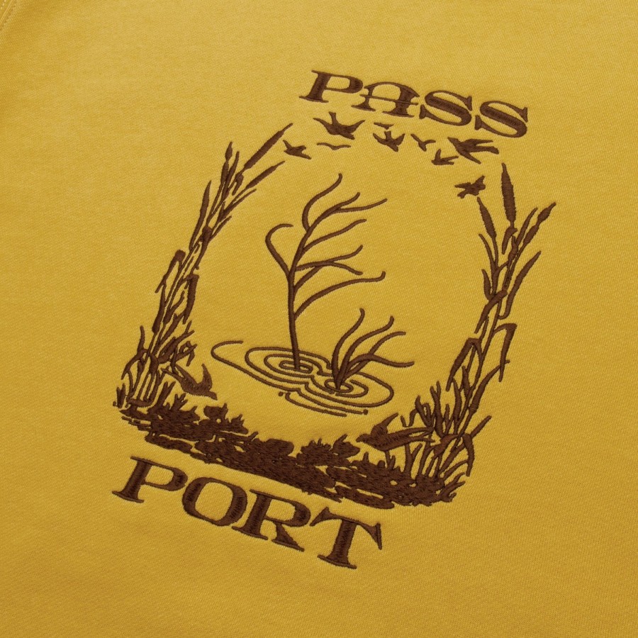 Fleece PASS~PORT | Pass~Port Everglade Embroidery Sweater - Mustard