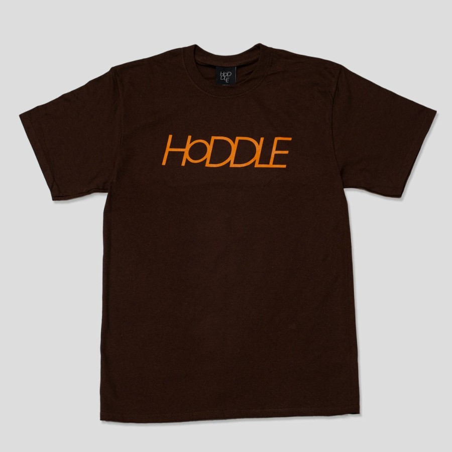 Tees HODDLE | Hoddle "Logo" Tee Brown/Orange