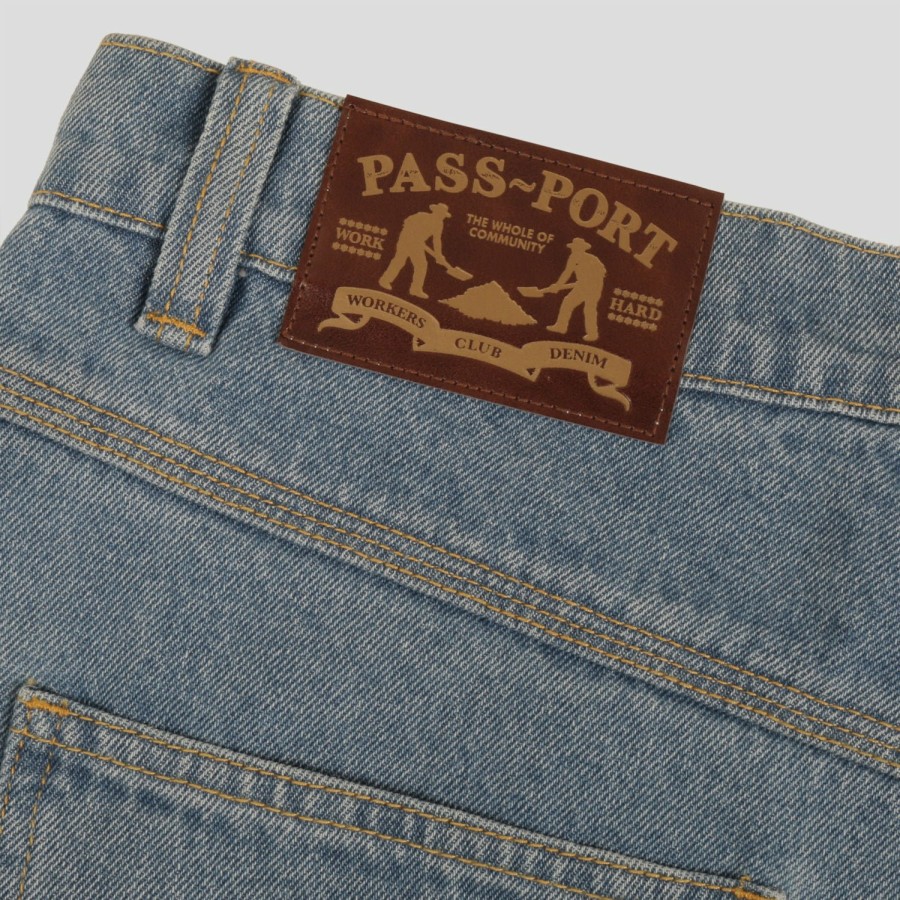 Pants PASS~PORT | Pass~Port Workers Club Denim Jean - Washed Light Blue