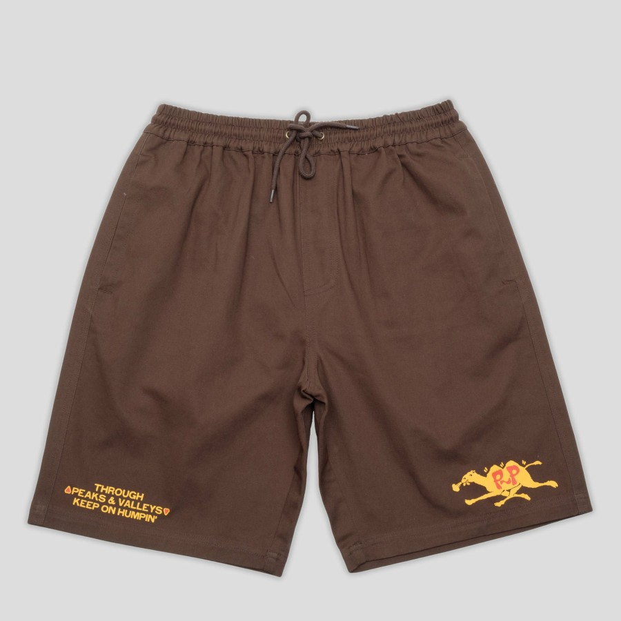 Shorts PASS~PORT | Pass~Port Peaks And Valleys Casual Short - Chocolate