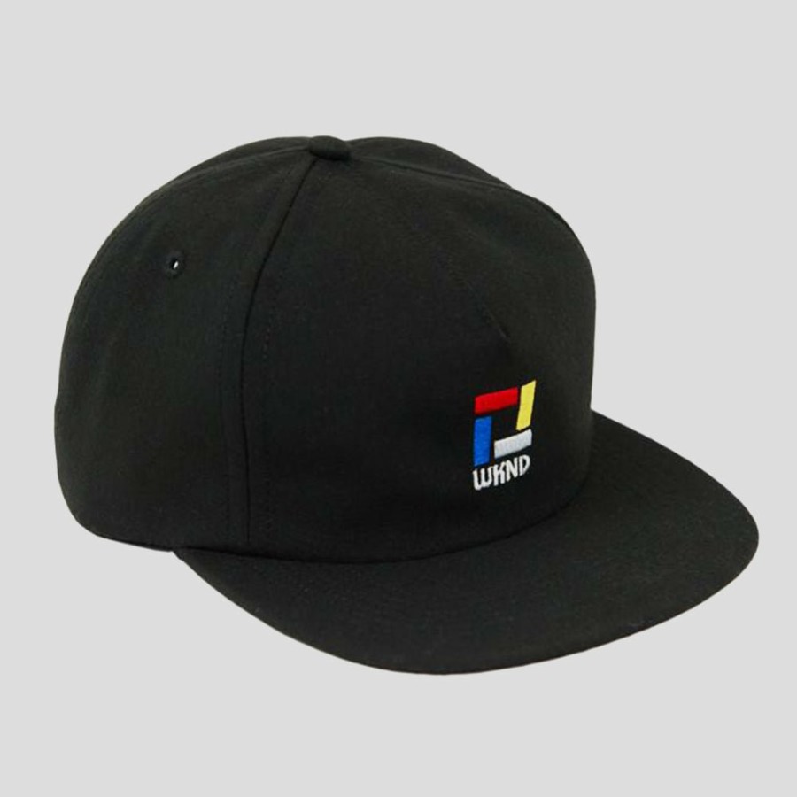 Headwear WKND | Wknd "Composition" Snapback Cap Black